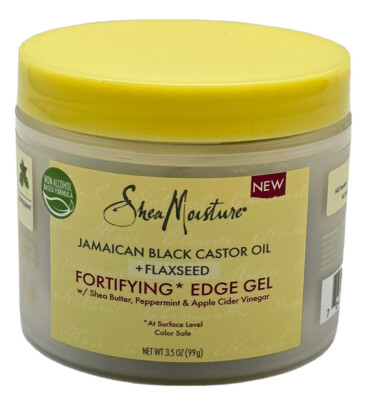 Shea Moisture Jamaican Black Castor Oil + Flaxseed Color Safe Edge Gel 3.5 oz
