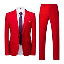 22 Colour Wedding Suits Men's Clothing Men Business Prom Party Dress 2 Piece Set