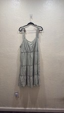 AWW Light Green Flower Summer Dress Size 3X