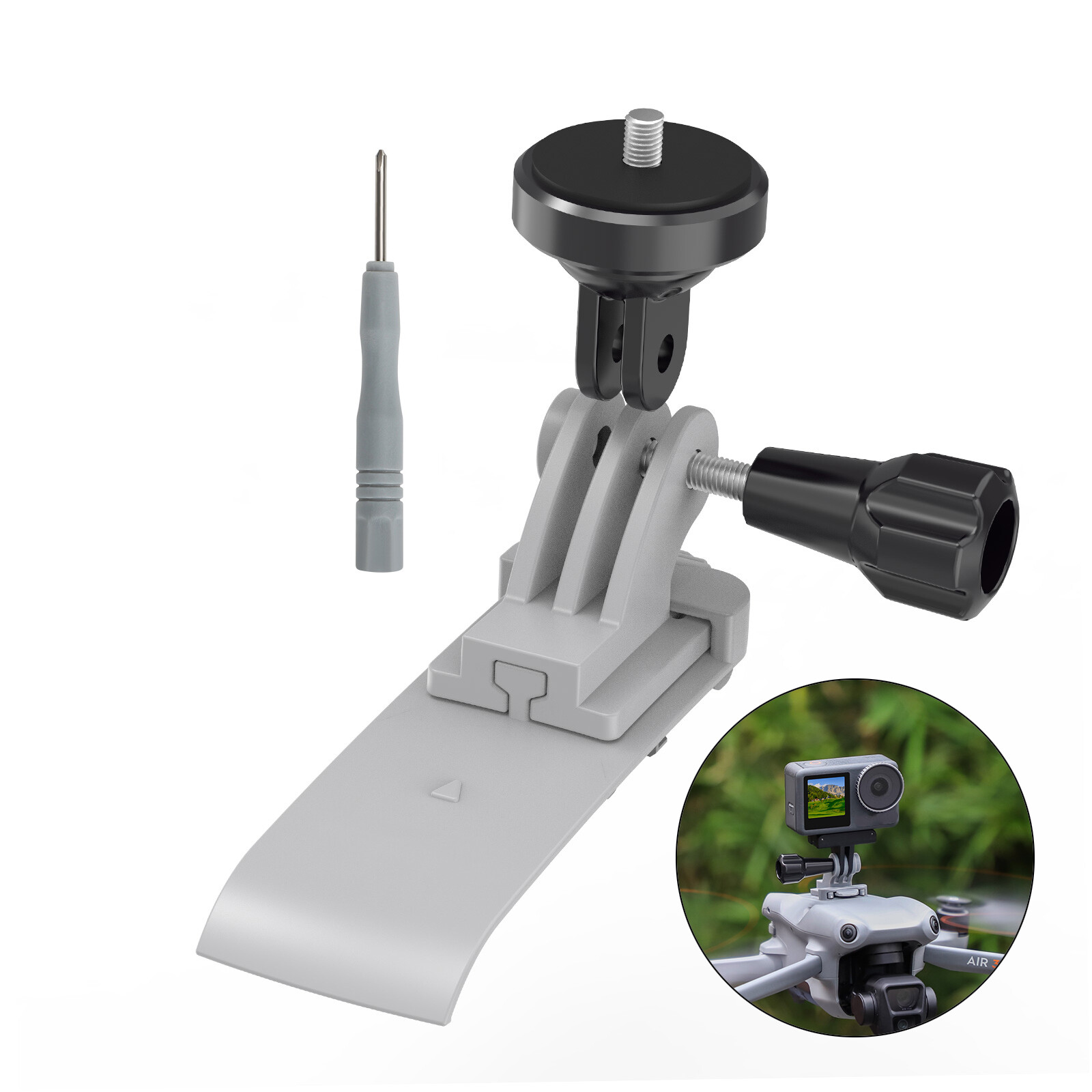 DJI Air 3 Drone Action Camera Adapter Base Extension Mounting Holder-image