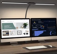 Double Head LED Clip Desk Lamp Architect Table Lamp for Home Office Lighting