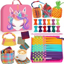 Weaving Loom Kit Toys Gift for Kids and Adults  DIY Arts and Crafts Beginner-F...