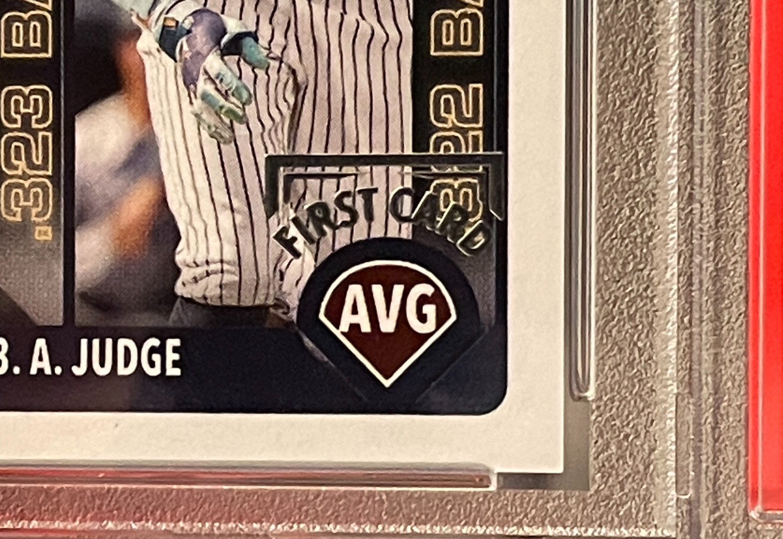 2025 Topps 1/1 #345 Aaron Judge Bobby Witt Vladimir Guerrero First Card PSA 8 view 2