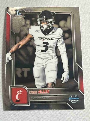 2025 Bowman Chrome University Football Pick Your Base #1-200 - Buy More & Save
