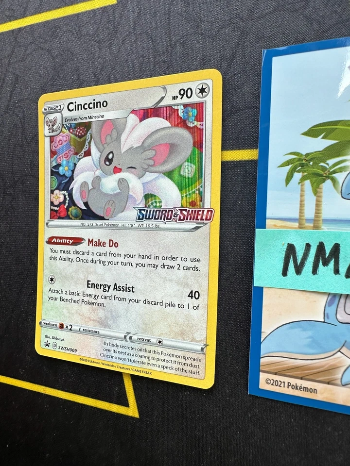 Pokemon Card Cinccino Sword & Shield Base Set Prerelease SWSH009 256 💎NM💎 - Image 4 of 4