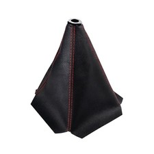 Car Shift Boot Cover Stick Shift Cover Dustproof Gear Shifter Blackred