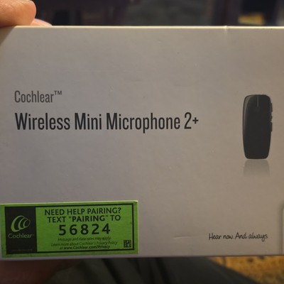 Cochlear Wireless Mini Microphone 2+ Black Adult Hearing Aid Accessory