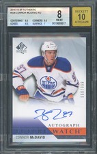 2015/16 SP Authentic Connor McDavid Future Watch Auto /999 BGS 8 Auto 10