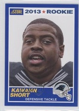 2013 Score 2013 Rookie Blue Kawann Short #380 0a1