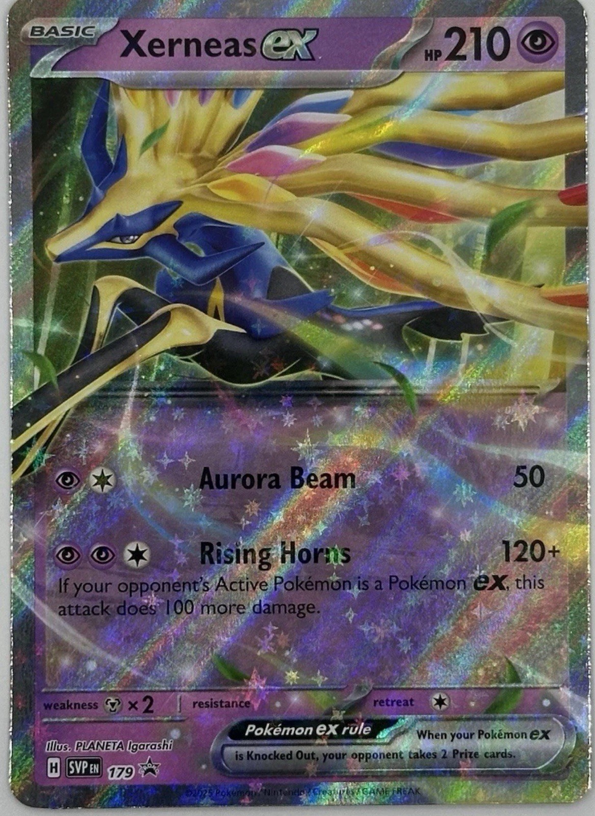Xerneas EX 179 Scarlet & Violet Black Star Promo Holo Pokemon Card English NM