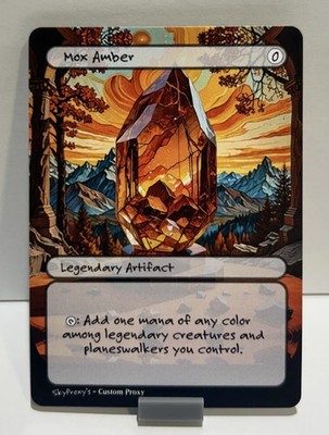 MTG - Mox Amber - Van Gogh Style - Card For EDH and Playtest