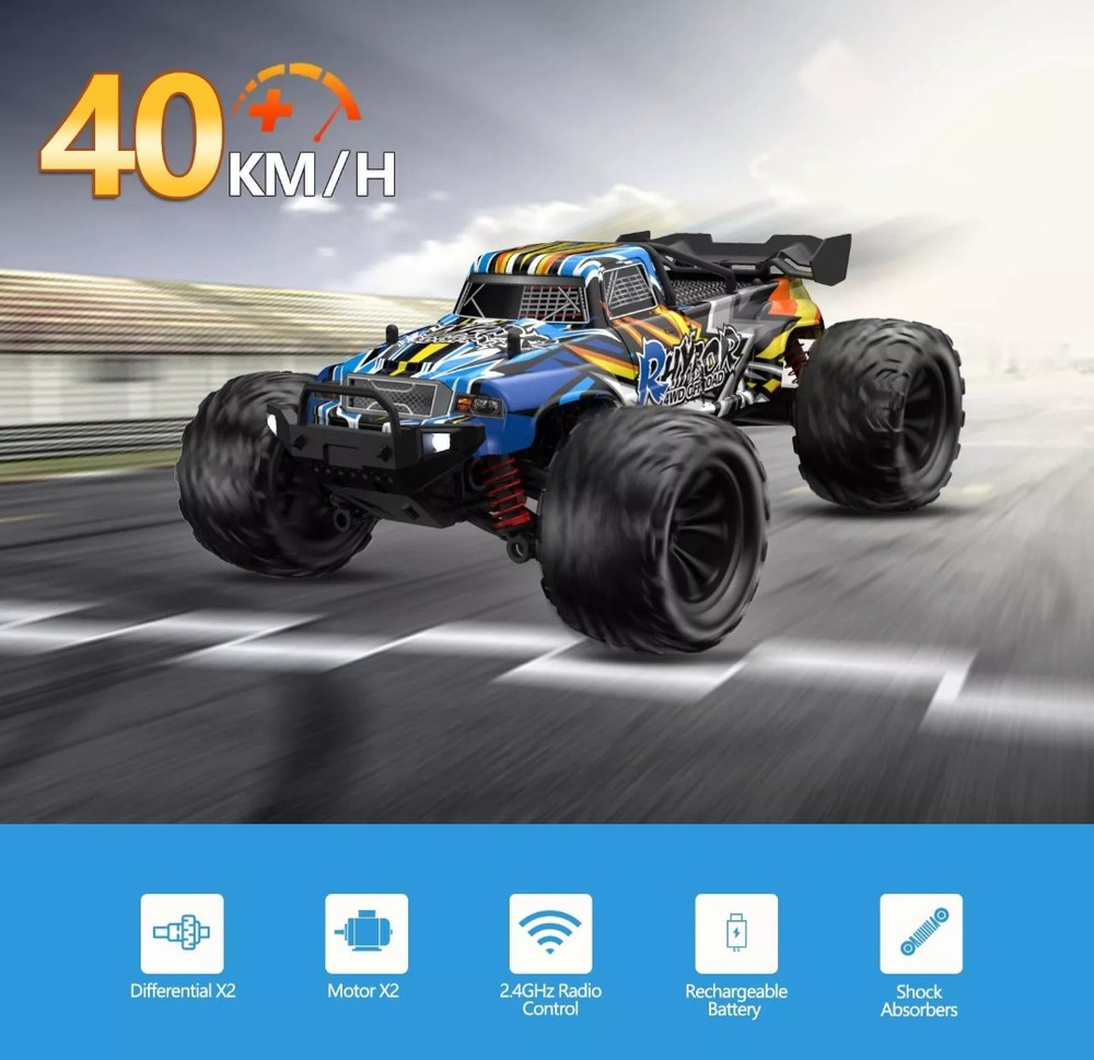 1:16 Fast 4WD RC Truck for Adults – 40+ KM/H High-Speed Remote Control Car