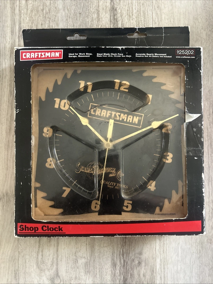 Craftsman Saw Blade Clock for sale | eBay