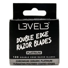 L3VEL3 Double Edge Razor Blades, 100 Pieces