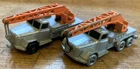 Lot of 2 Vintage Lesney Matchbox No. 30 Magirus-Deutz Crane Trucks - Enland