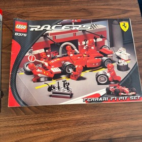 LEGO Ferrari F1 Pit Set 8375 Racers 100% Complete Set w/ Manual
