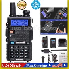 Digital Handheld Radio Scanner Fire Police VHF FM EMS Ham 2 Way Transceiver Dual