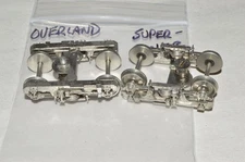 HO scale passenger car TRUCKS brass PFM Amtrak Superliner I for Con-Cor