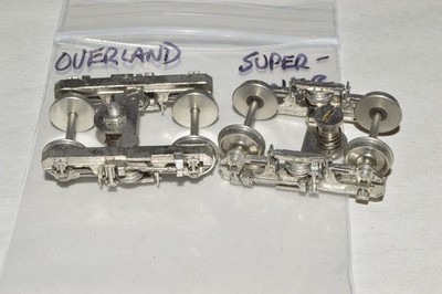 HO scale passenger car TRUCKS brass PFM Amtrak Superliner I for Con-Cor