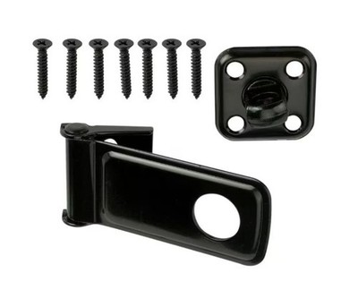 EVERBILT BLACK 3-1/2 in.ROTATING POST SAFETY HASP 282 100