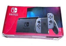 Nintendo Switch with Gray Joy  Cons BOX and insert ONLY Box Is Slightly Damaged
