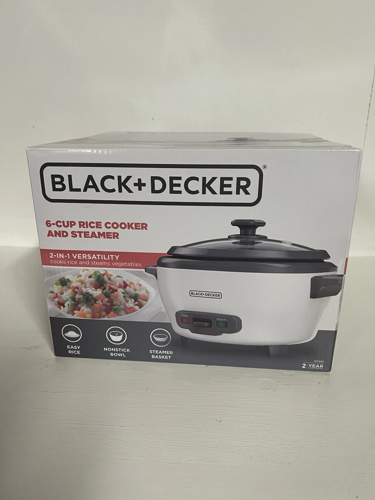 Black+Decker 6 cup rice cooker