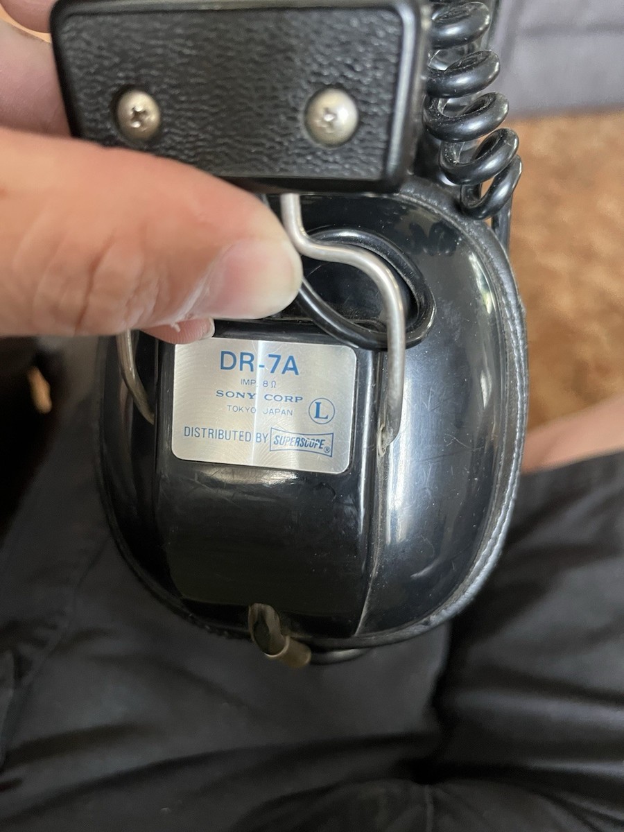 Vintage 70's Sony DR-7A Stereo Headphones Great Authentic Vintage