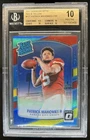2017 Donruss Optic Patrick Mahomes Red Yellow RC Rated Rookie #177 BGS 10 POP 2
