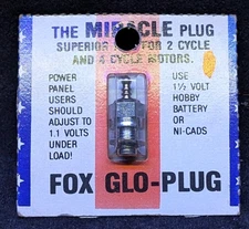 Fox Glo-Plug Glow ~The Miracle Plug~  #40702  Nos  Sealed ** FAST Shipping **