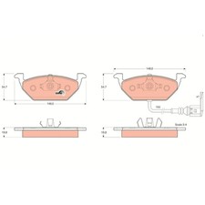 Satz Bremsbeläge Bremsklötze vorne für Audi A2 8Z0 A3 8L1 8P1 8PA | 710870