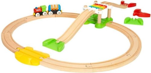 Interactive 18-Piece Wooden Train Set for Safe, Imaginative Toddler Adventures - Picture 7 of 12