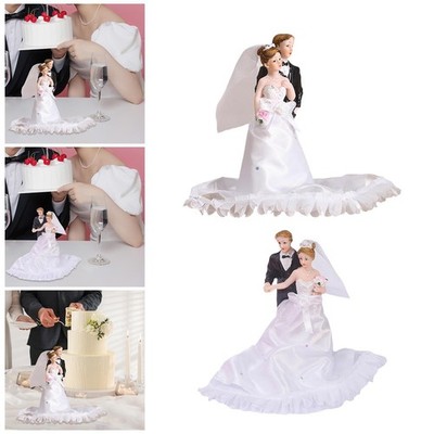 Wedding Cake Topper Couple Statue Cake Decoration Western Decorative Simulation
