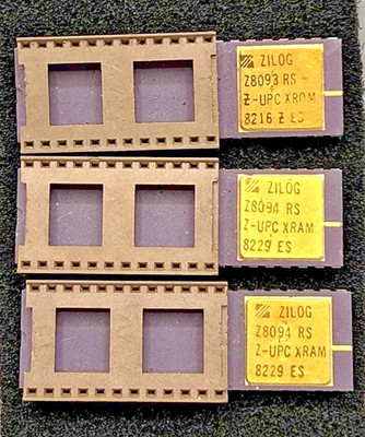 Zilog Z8093RS Z8094RS Z-UPC Piggyback Microcontroller ES Engineering Sample Lot3