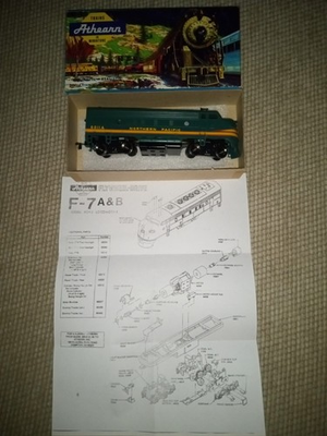 #ad athearn hex drive ho scale kit 3229 f7a northern pacific shell pre own wrong box $49.49