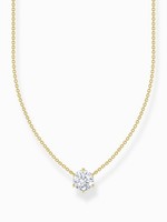Thomas Sabo KE2210-414-14-L45V Vergoldete Kette Mit WeißEm Zirkonia AnhäNger ...