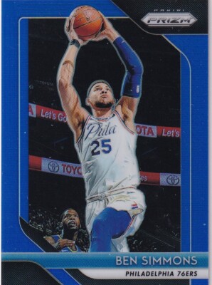 2018-19 Panini Prizm NBA Basketball No. 219 Ben Simmons Blue Prizm 158/199