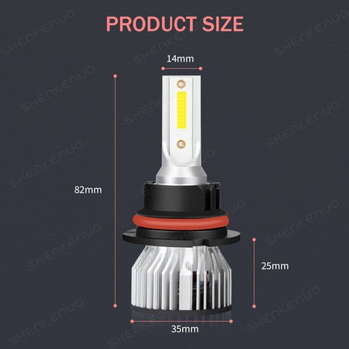 Kit de bombillas LED de haz alto/bajo 6000K blancas para Nissan Murano 2003-2007 - Imagen 2 de 14