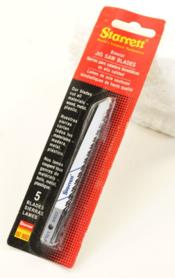 Starrett 4'' Bi-Metal Jig Saw Blades 10 TPI 5pk BS27-5 Wood Metal Plastic