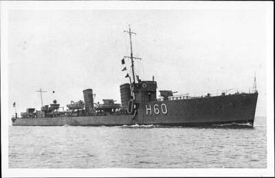 British Royal Navy Battleship HMS Trenchant SHIPPING NAVAL OLD PHOTO