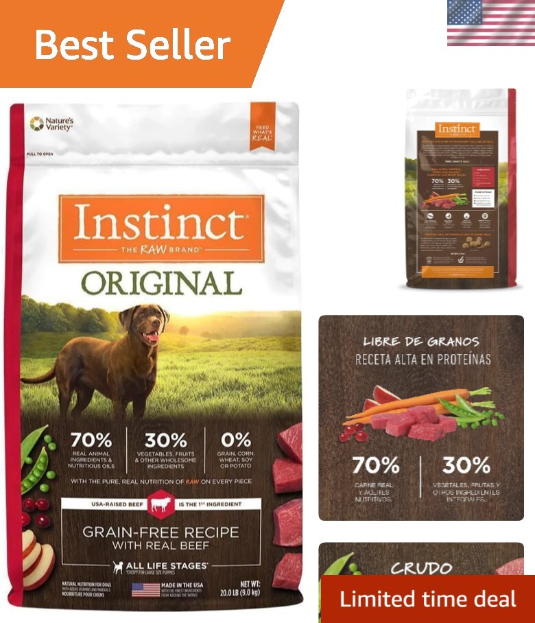 Original Dry Dog Food, Raw Coated Kibble, High Protein, Grain Free Recipe - R...