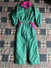 Vintage 80s R.A. Sports Snowsuit Women  s Size Medium Winter Coveralls
