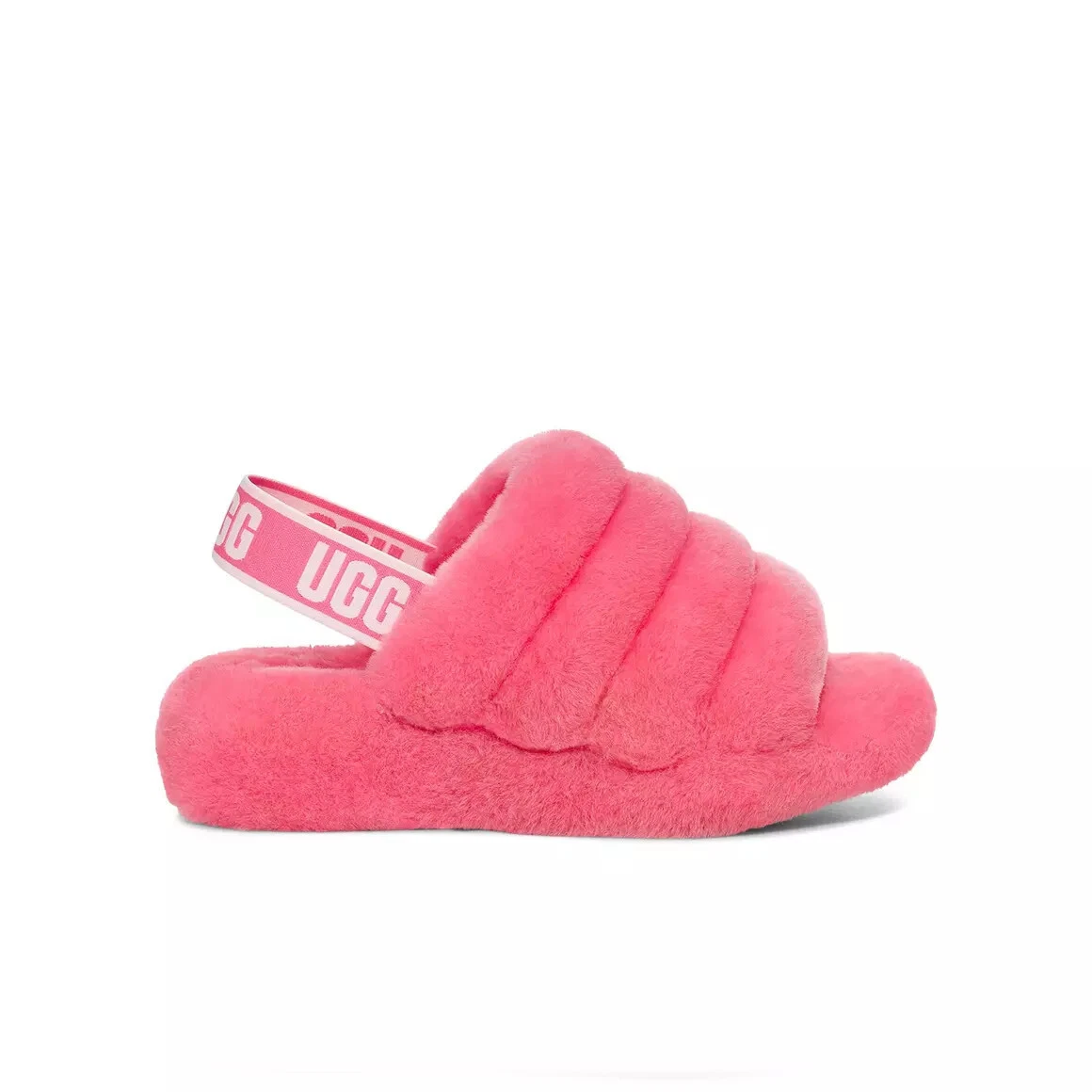 NEW UGG Size 8 Women s Fluff Yeah Slide Slipper Sandals Pink Rose