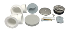 PROFLO PFWO354 1-1/2" Brass Tub Drain Kit with Overflow - Brushed Nickel
