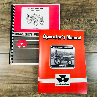 #ad #ad Massey Ferguson 1030 Tractor Parts Catalog Operators Manual Set Owners Book Mf $39.97