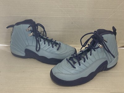 Nike Air Jordan XII 12 Retro GS Hornets Blue Size Sneakers #510815-418  j106