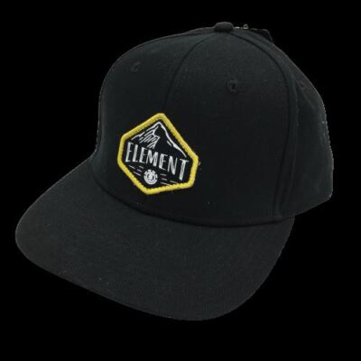 Adult Element Performance Skateboards Snapback Adjustable Black Hat Ball Cap NEW