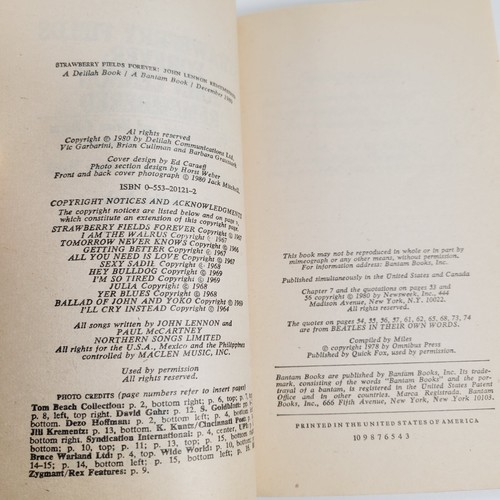 "STRAWBERRY FIELDS FOREVER: JOHN LENNON REMEMBERED," 1st edition 1980, paperback - Picture 6 of 6
