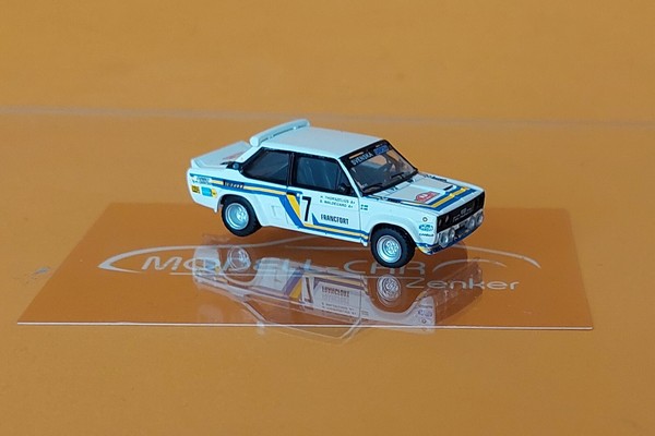 Brekina 22661 Fiat 131 Abarth No.7 Svenska Fiat Monte Carlo Waldegaard 1980 Neu-image