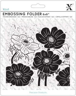 Xcut 6" x 6" Embossing Folder - Full Bloom Helleborus | eBay UK