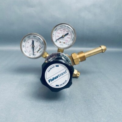 Fisherbrand Multistage Gas Regulator 60 PSI Maximum Pressure CGA 580 Inlet